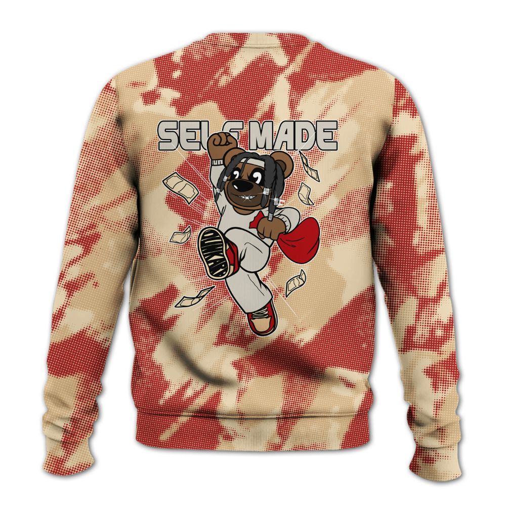 Sweatshirt To Match Dunk Low Strawberry Waffle - Autonomous Bear Abstract Halftone All Over Print