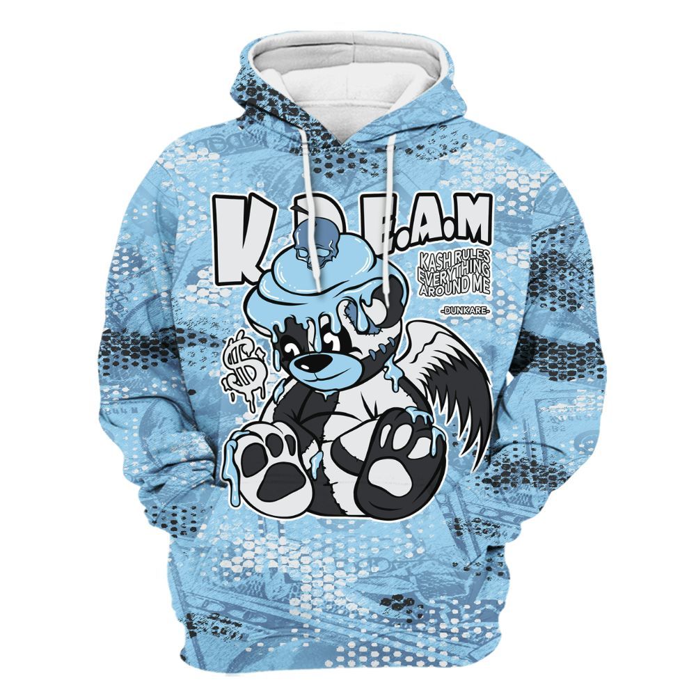 Hoodie To Match Legend Blue 11s - Loot Bear All Over Print
