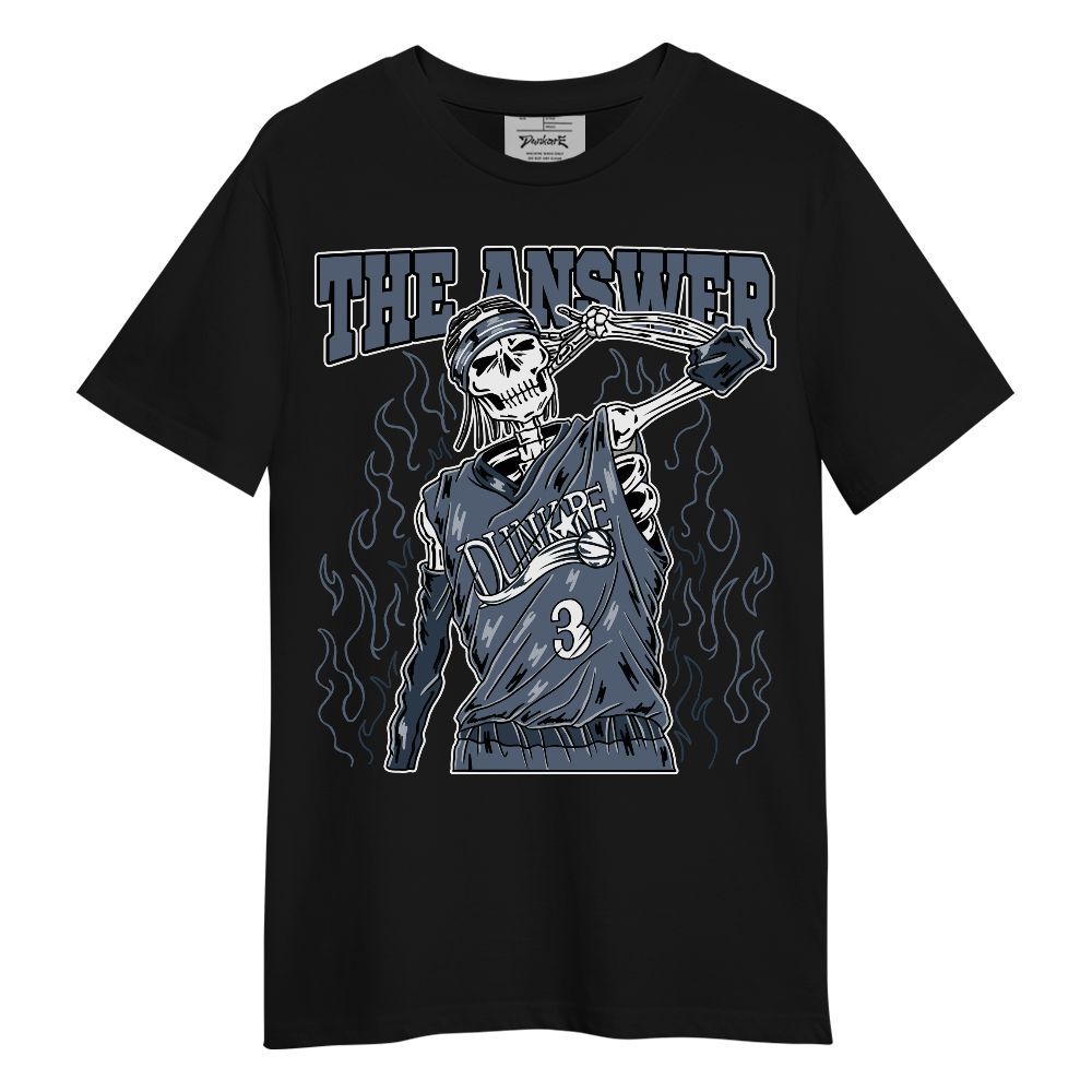 Shirt To Match Low Diffused Blue 11s - Allen Answer Skeleton Unisex Shirt