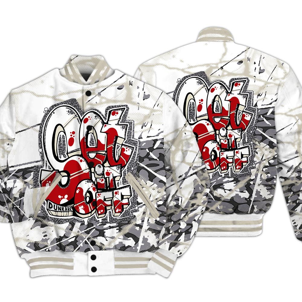 Varsity Jacket To Match Cement Grey 3s - Set It Off Profound Graphic Varsity Jacket Unisex