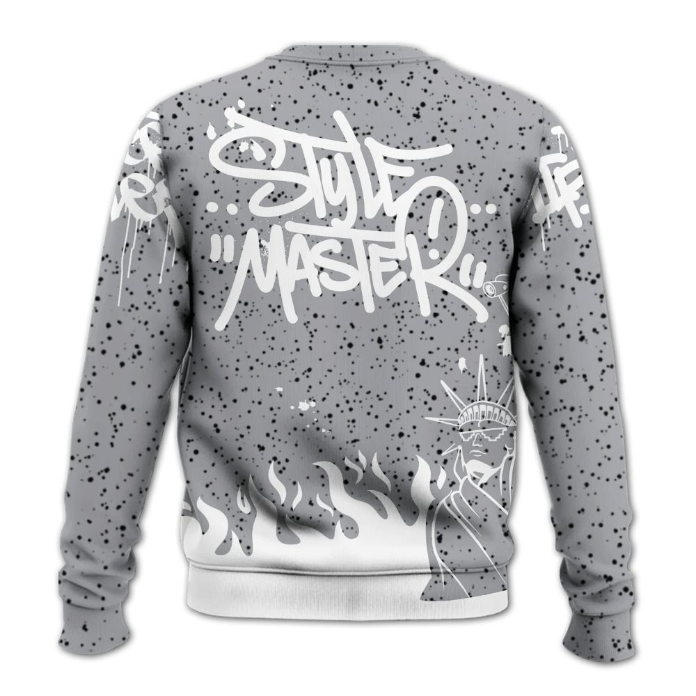Sweatshirt To Match White Cement 4s - Graphic Fck Around Find Out All Over Print