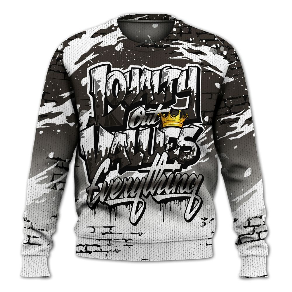 Knitted Sweater To Match Baroque Brown 12s - Values Of Loyalty Drip