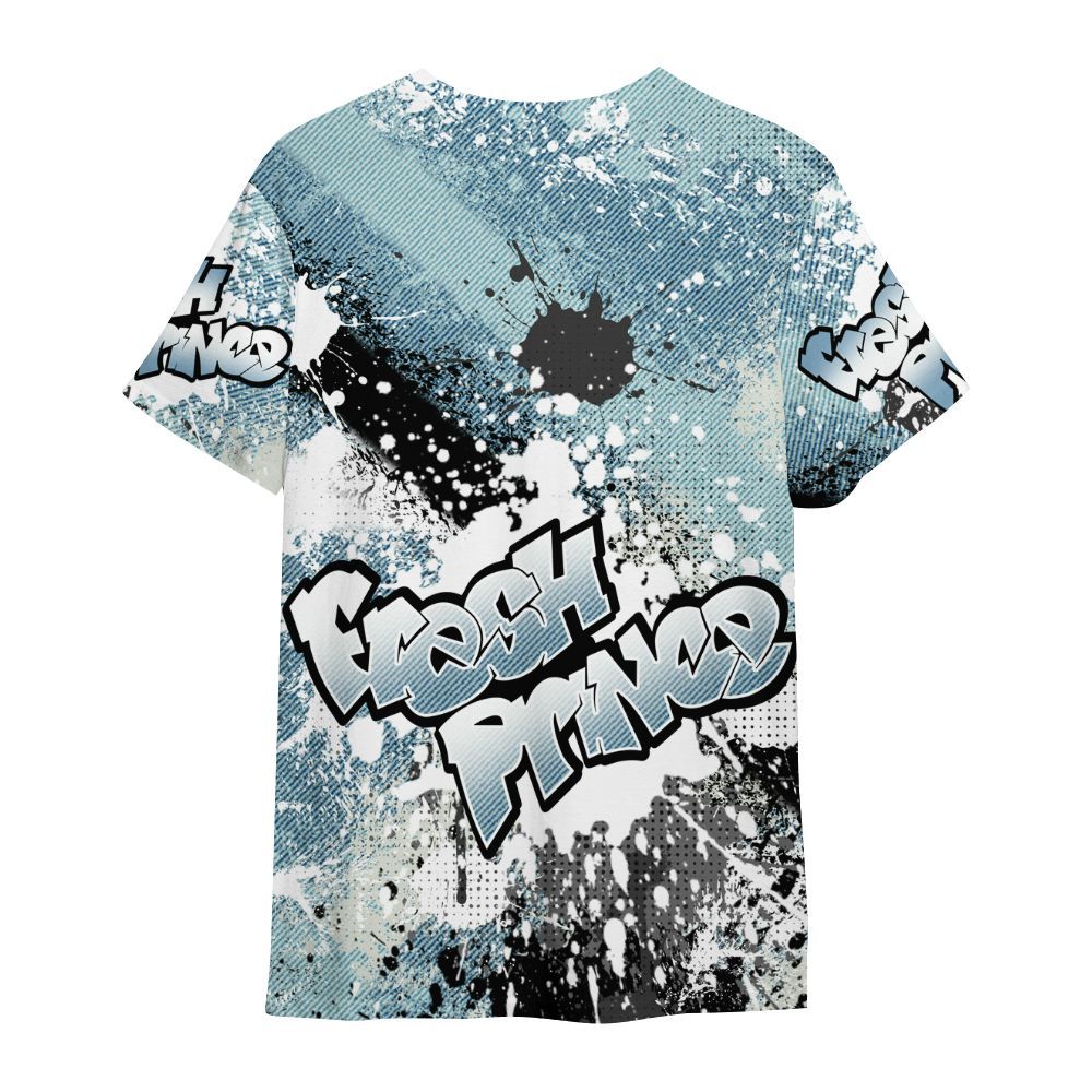 Shirt To Match Denim Worn Blue 2025 4s - Fresh Sneaker Lick All Over Print