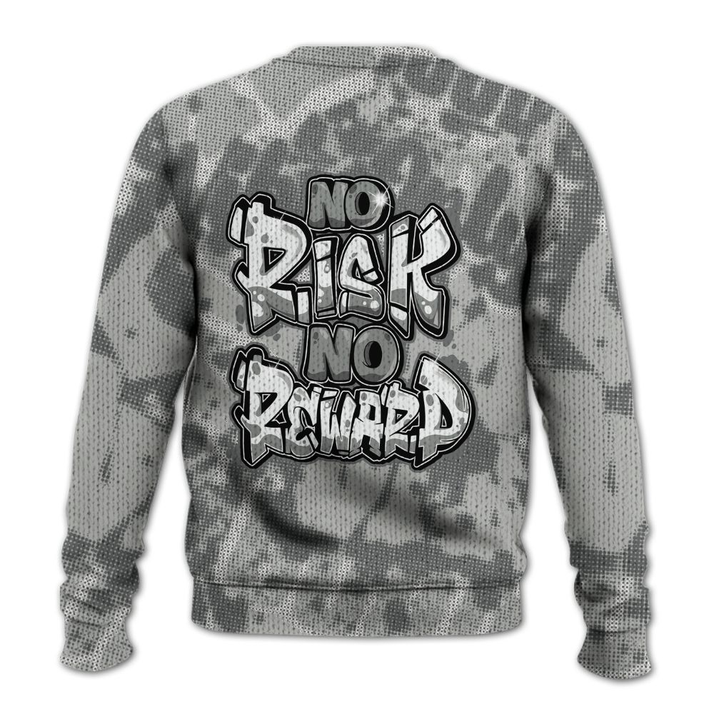 Knitted Sweater To Match Paris Cement Grey 4s - No Risks No Reward Street