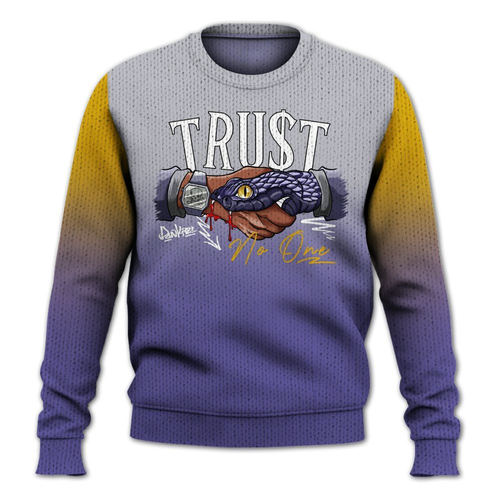 Sweater To Match Lakeshow 4s - Snake Trust No One Drip Graphic
