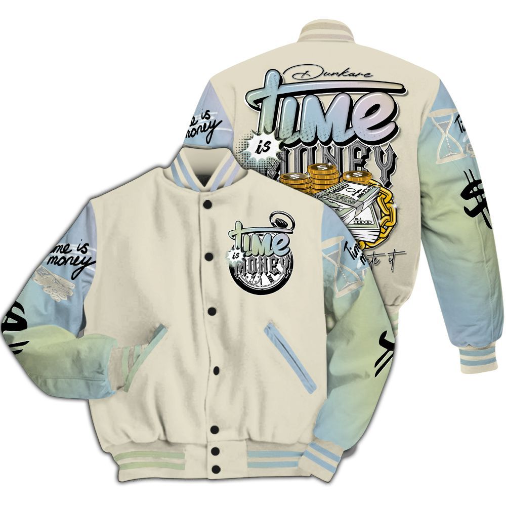 Varsity Jacket To Match Joins Year Of The Snake 5s - Time Is Money All Over Print