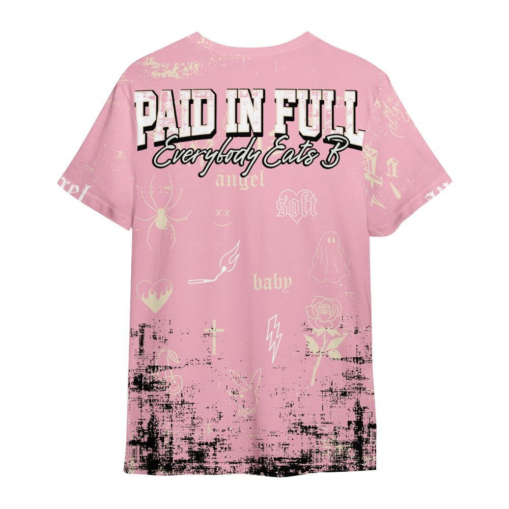 Shirt To Match Low OG Shy Pink 1s - Paid In Full Money All Over Print
