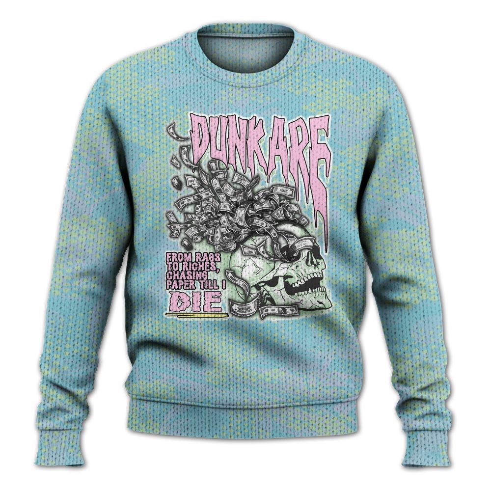 Knitted Sweater To Match SB Dunk Low Visty - From Rags To Riches