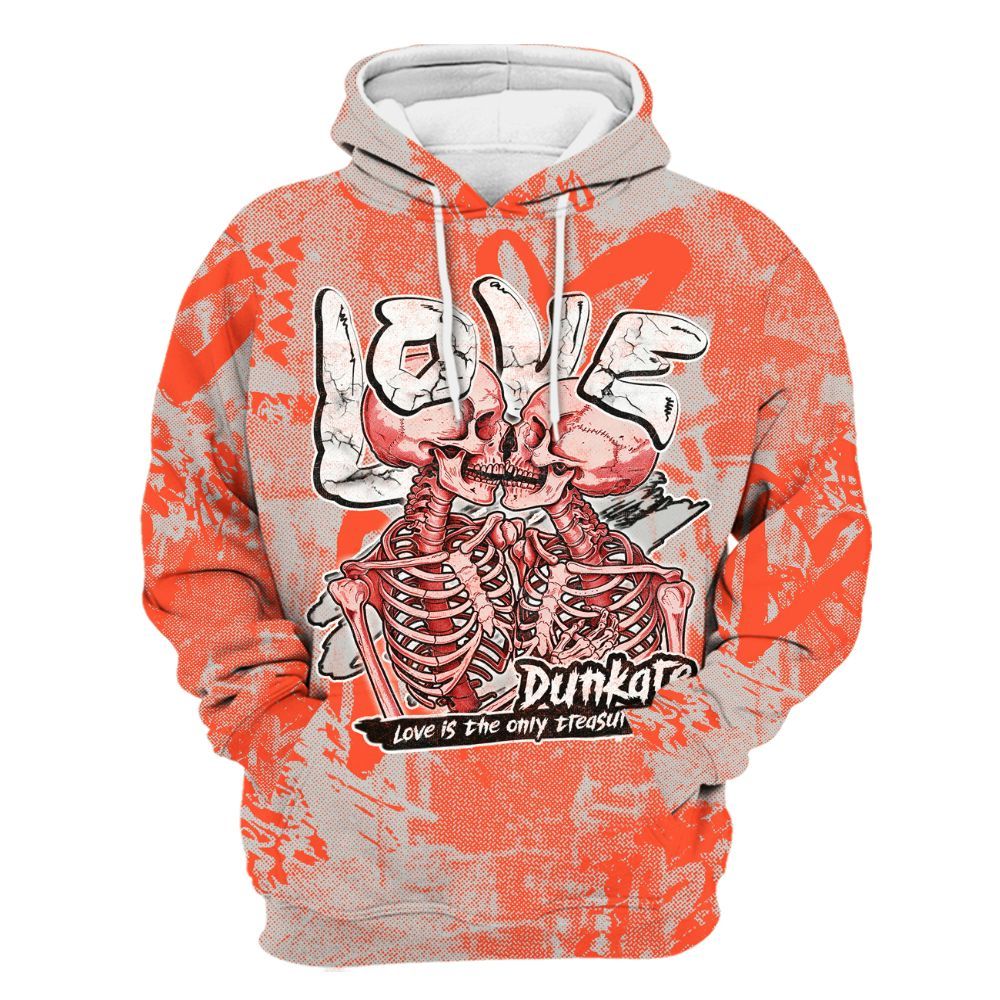 Hoodie To Match Air Max 1 86 Cosmic Clay - Skull Love All Over Print