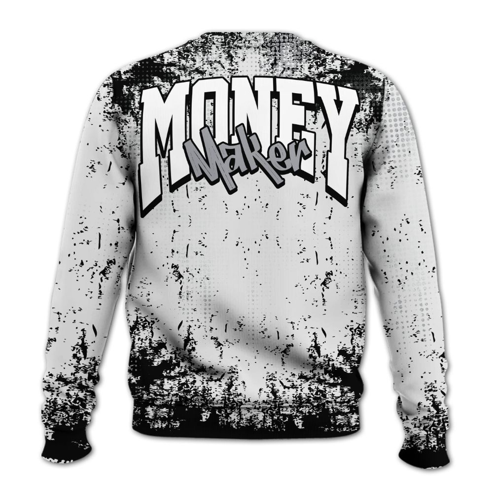 Sweatshirt To Match Baroque Brown 12s - Move In Silence Money Street Retro All Over Print