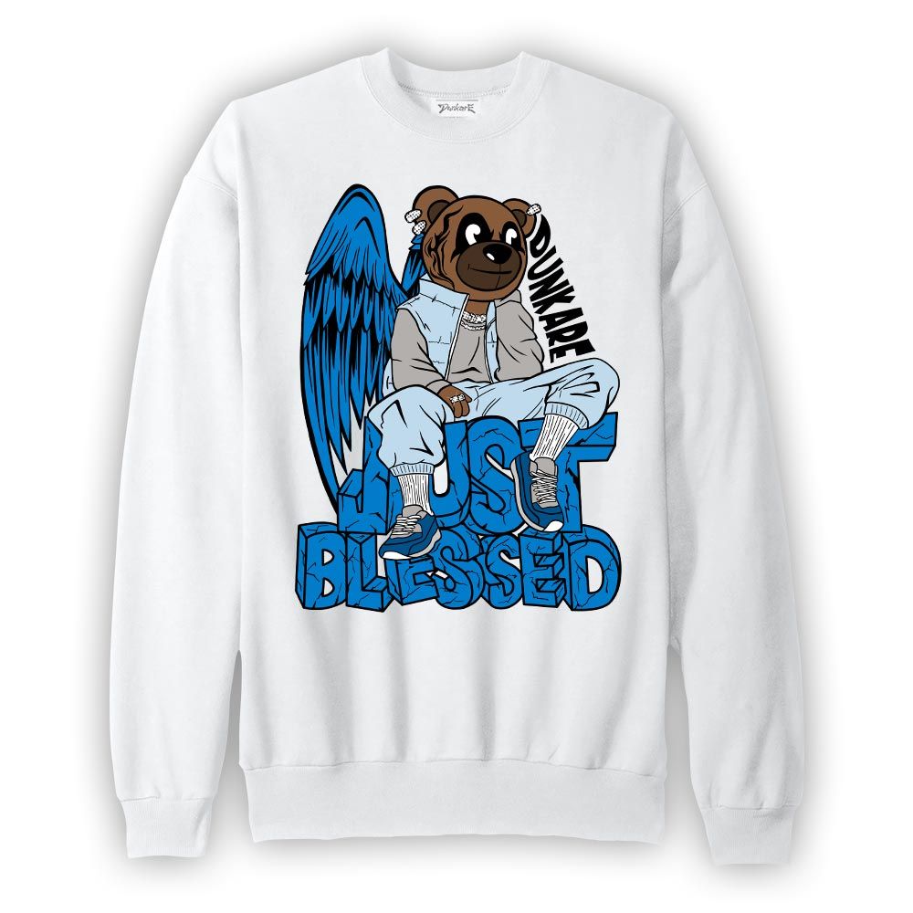 Sweatshirt To match Industrial Blue 4s Sweatshirt - Blessing Bear Graphic
