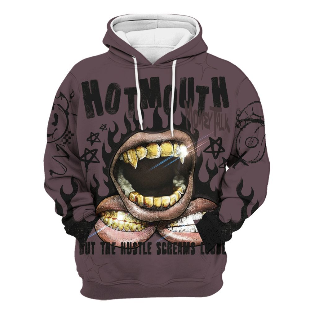 Hoodie To Match AMM Black 3s - Mouth Burning Street Style All Over Print
