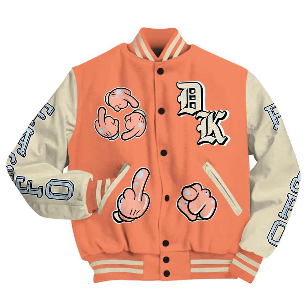 Varsity Jacket To Match DJ Khaled Crimson Bliss 5s - F Around Find Out Graphic All Over Print