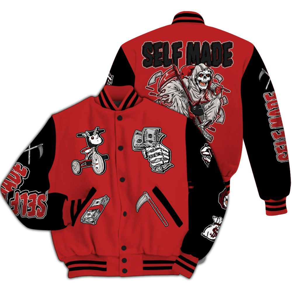 Varsity Jacket To Match Kobe 9 Elite Christmas - Self Make Skeleton All Over Print