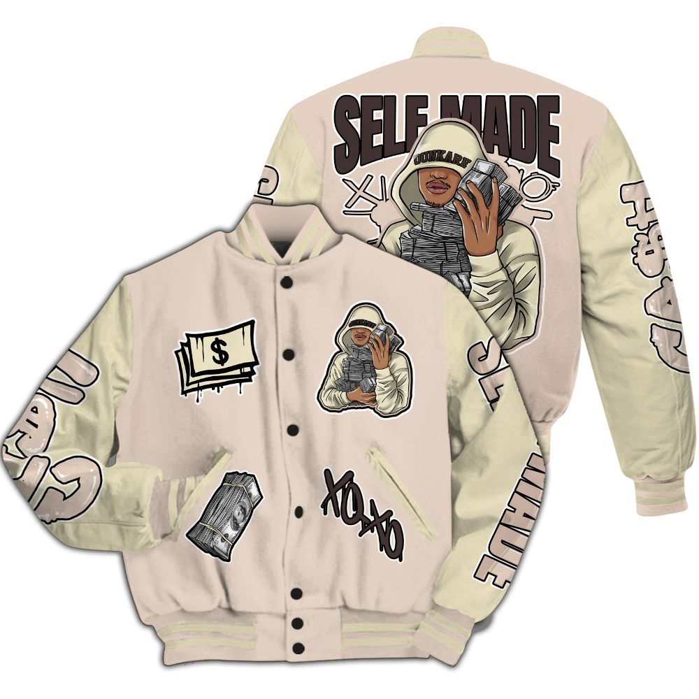 Varsity Jacket To Match A Ma Maniere X Fossil Stone 4s - Selfmade Unique All Over Print