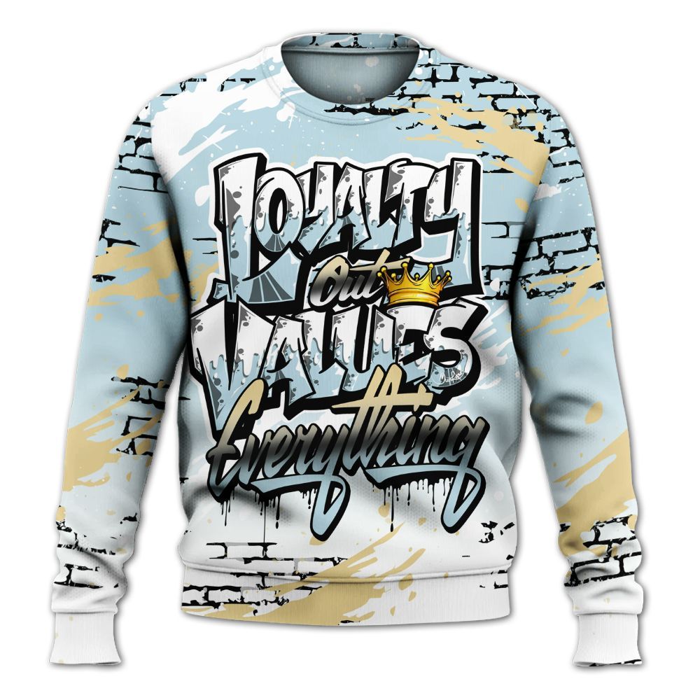 Sweatshirt To Match Low Year Of The Snake 11s - Values Of Loyalty Drip All Over Print