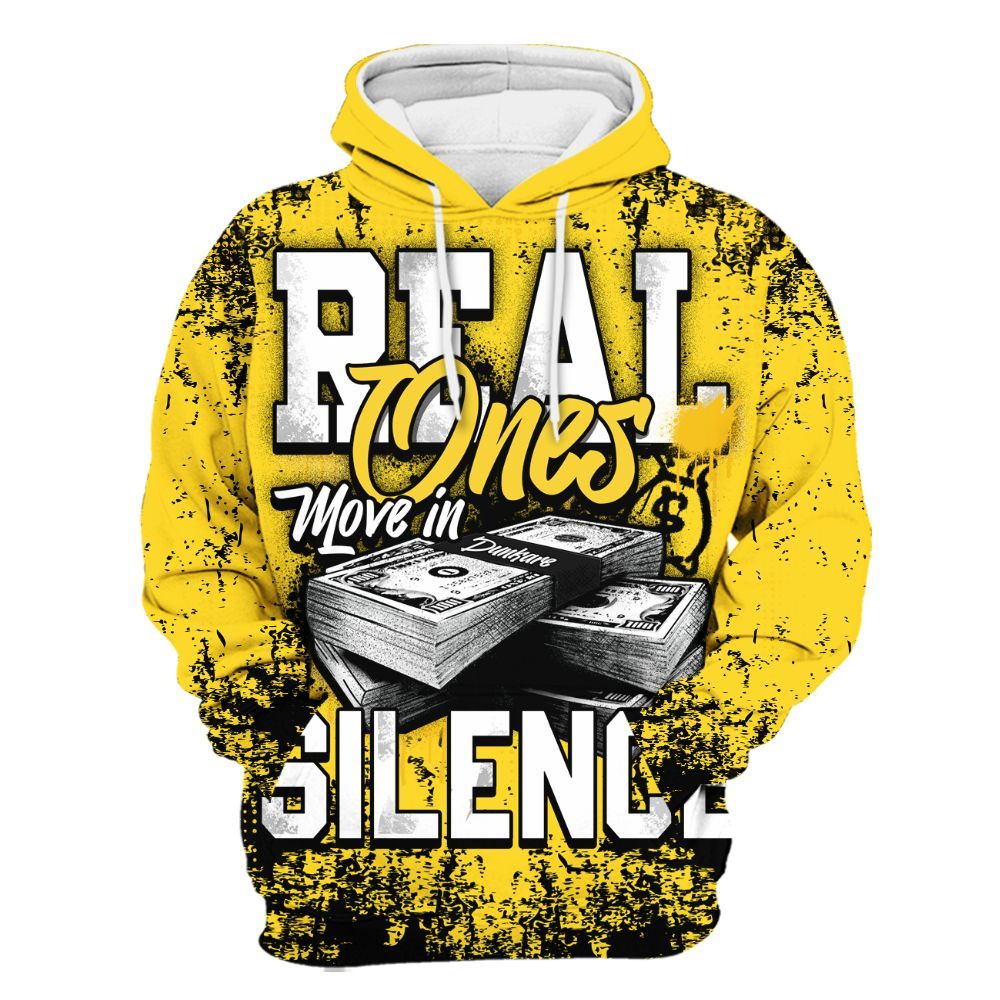 Hoodie To Match Retro Thunder 4s - Move In Silence Money Street Retro All Over Print