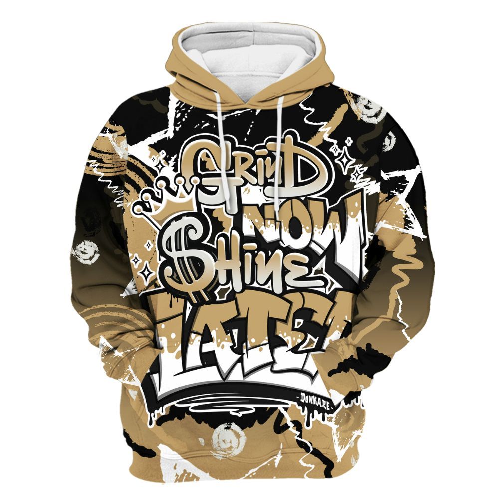Hoodie To Match Black LD 1000 - Grind Shine Later Drip All Over Print