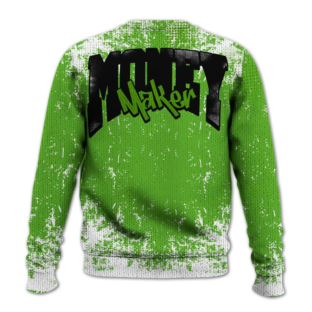Knitted Sweater To Match Air Foamposite One Volt - Move In Silence Money Street Retro