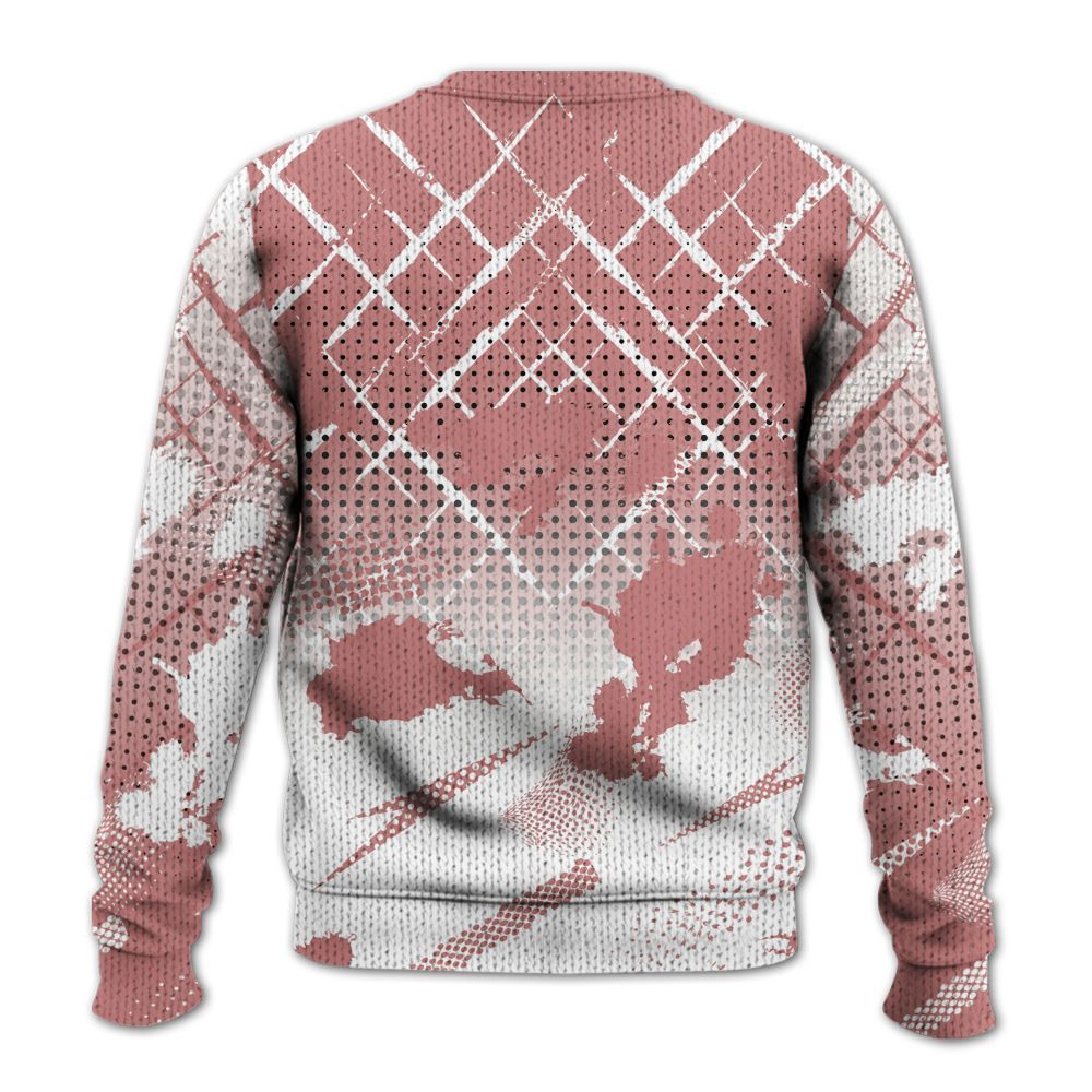 Knitted Sweater To Match Low OG Rust Pink 1s - Halftone Stand Business Dripping