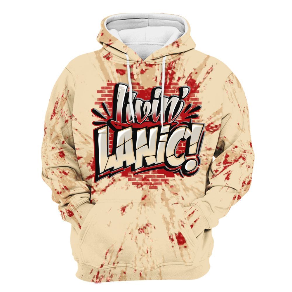 Hoodie To Match Dunk Low Strawberry Waffle - Living Large Graphic Luxury All Over Print
