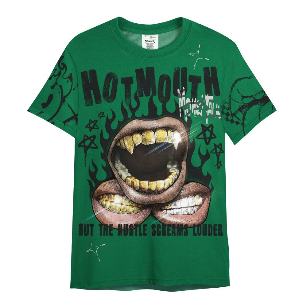 Shirt To Match Pine Green 3s - Mouth Burning Street Style All Over Print