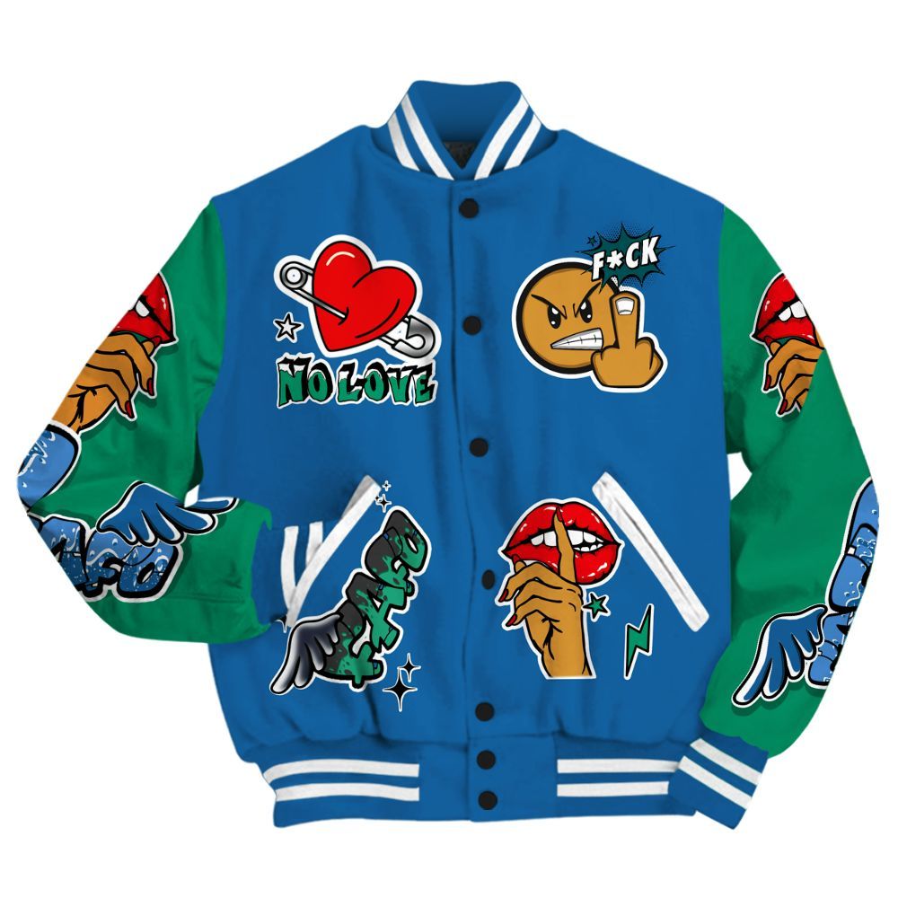 Varsity Jacket To Match 95 Big Bubble Slate - FK Around Find Out All Over Print