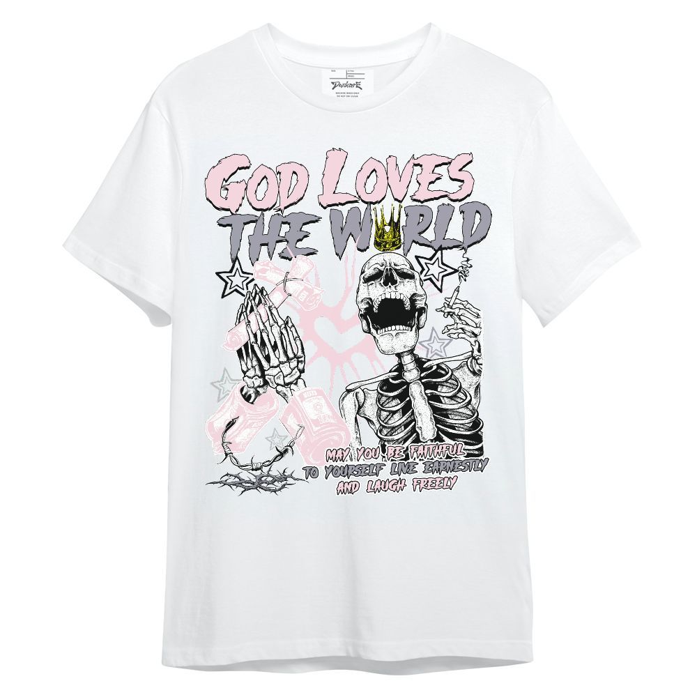 Shirt To Match Retro Easter 5s - God Loves The World Unisex Shirt