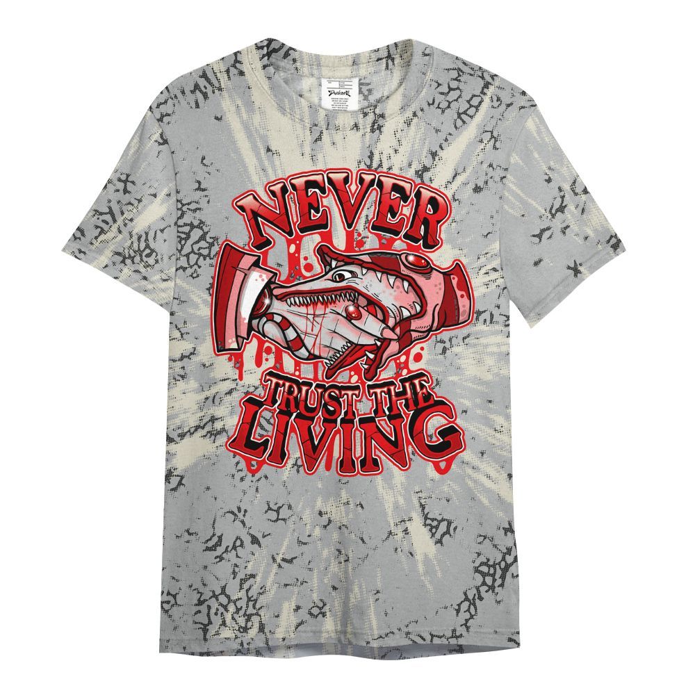 Shirt To Match Cement Grey 3s - Never Trusting Living Graphic Halloween All Over Print