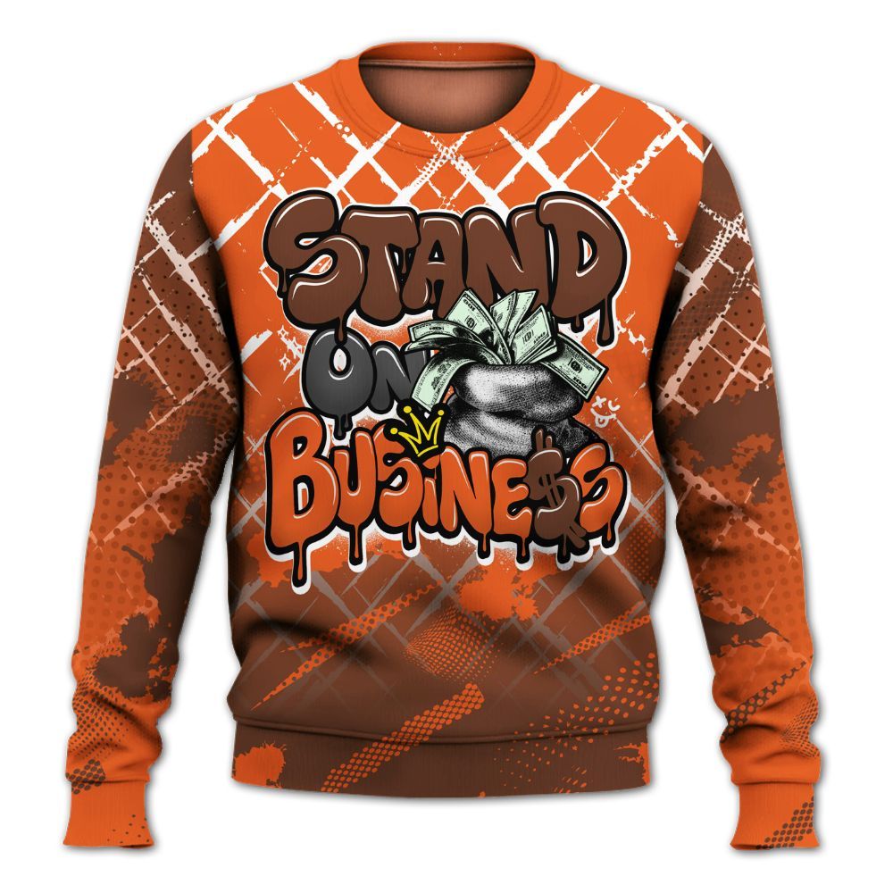 Sweatshirt To Match High OG Starfish 1s - Halftone Stand Business Dripping All Over Print