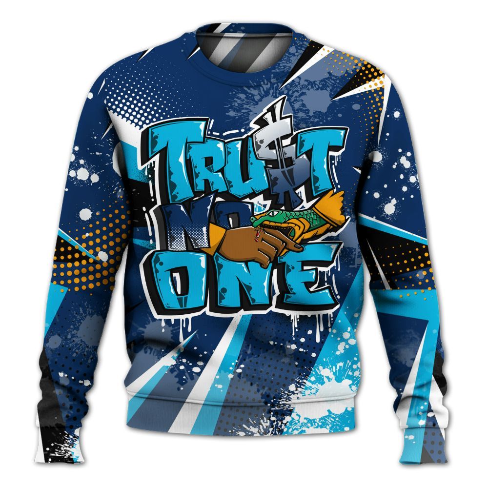 Sweatshirt To Match Dunk Low GS Electric Algae - Poly Trust No One Dripping All Over Print