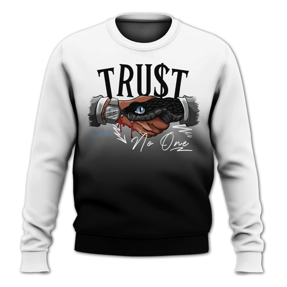 Sweatshirt To Match Black Chrome 6s - Snake Trust No One Drip All Over Print