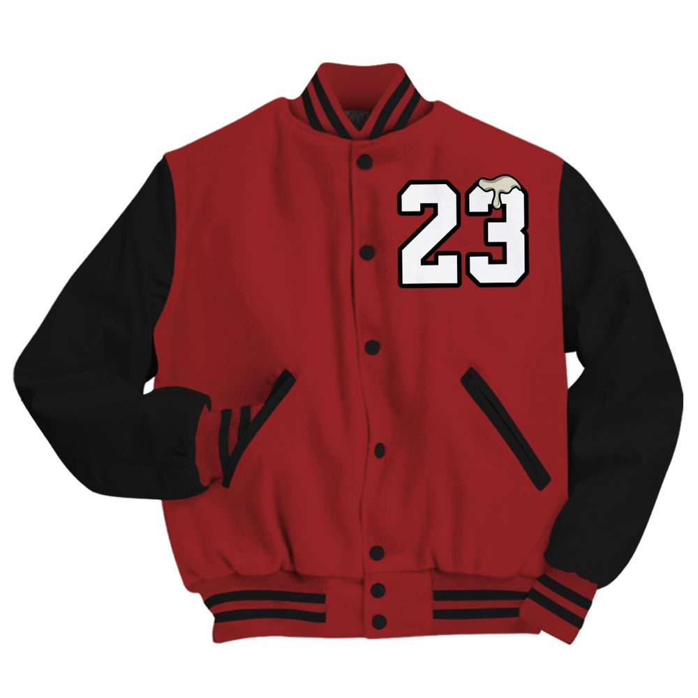 Varsity Jacket To Match High 85 Bred 1s Shirt - Custom Name Number 23 Drip All Over Print