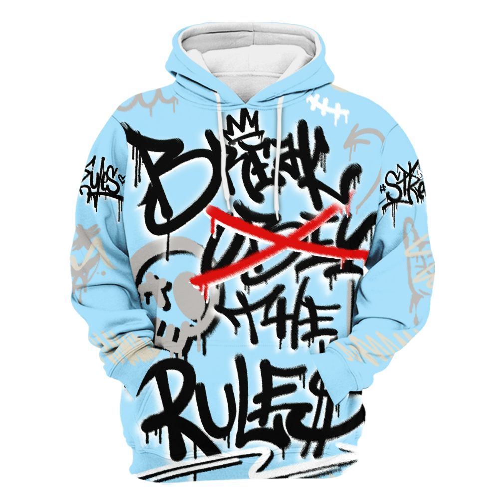 Hoodie To Match Retro SoleFly 13s - Break Rules Streetwear All Over Print