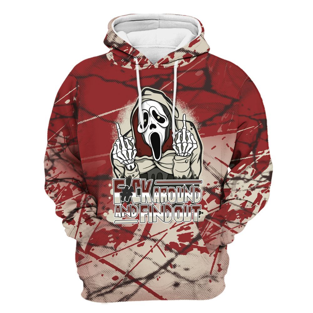 Hoodie To Match High 85 Bred 1s - F#CK And Find Out Graphic All Over Print