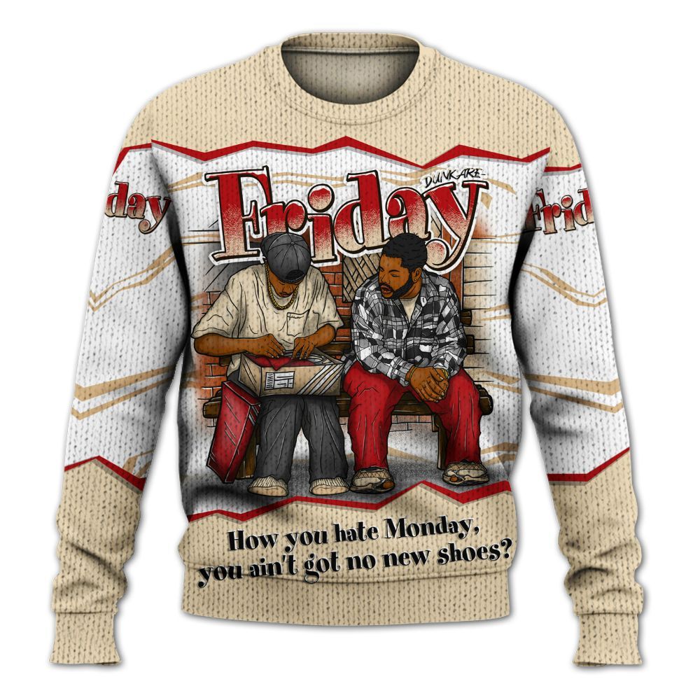 Sweater To Match Dunk Low Strawberry Waffle - Friday Movie 90s TV Graphic