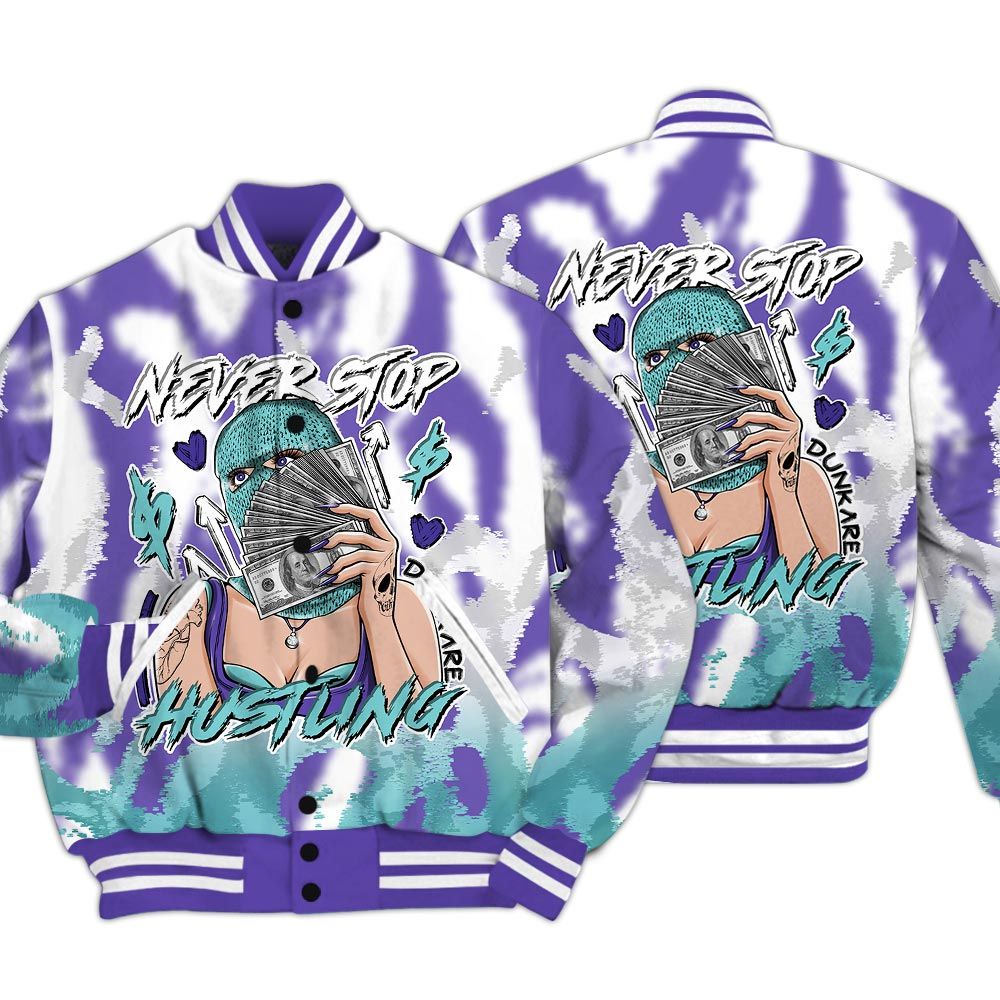 Varsity Jacket To Match Low Hornets 1s - Hustling Unique Burn Varsity Jacket Unisex
