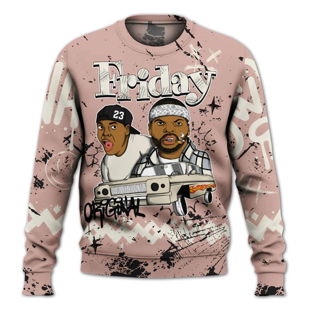 Sweatshirt To Match Air Force Low 1 Arctic Orange - Friday Sneaker Crayon All Over Print