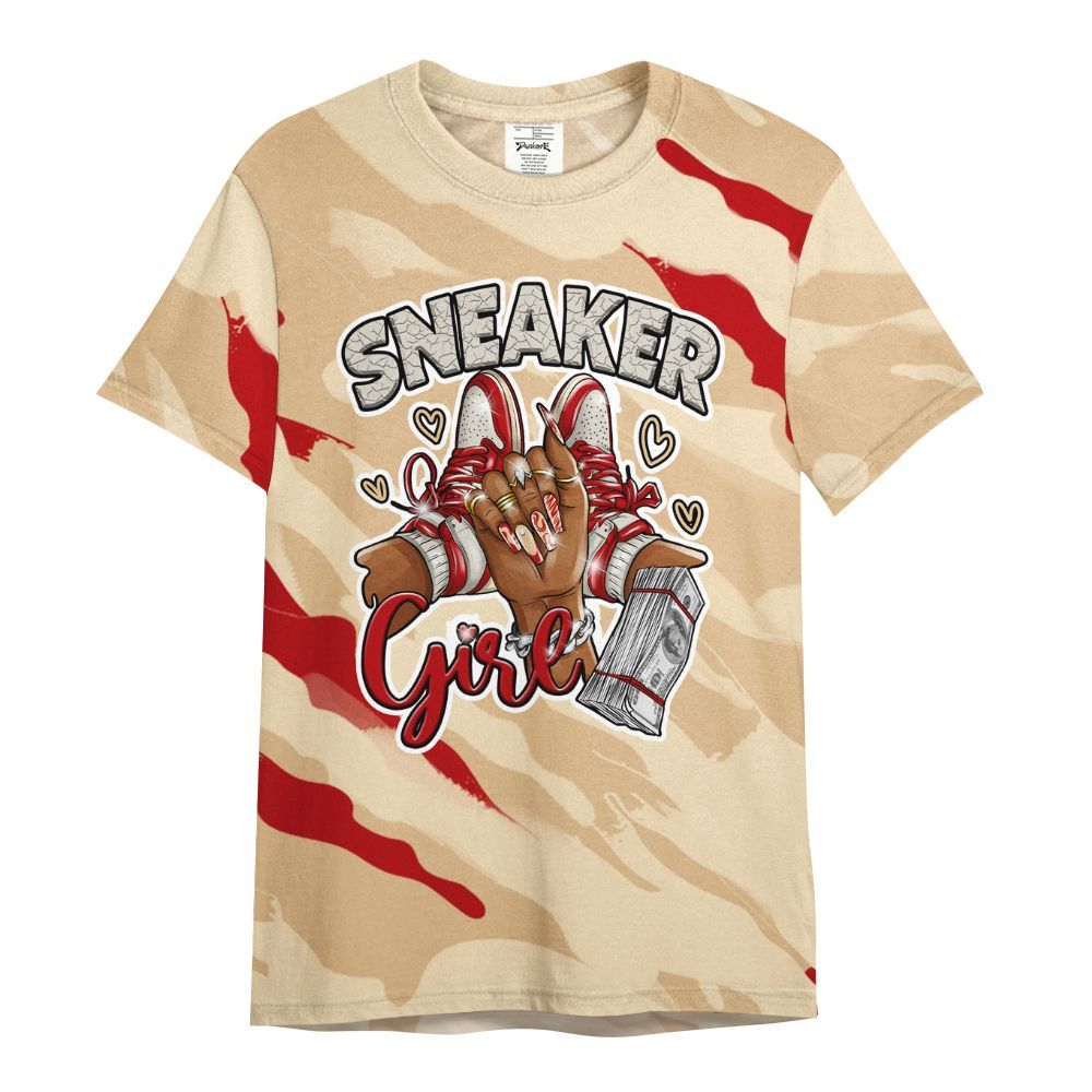 Shirt To Match Dunk Low Strawberry Waffle - Sneakerz Girlz Colored All Over Print