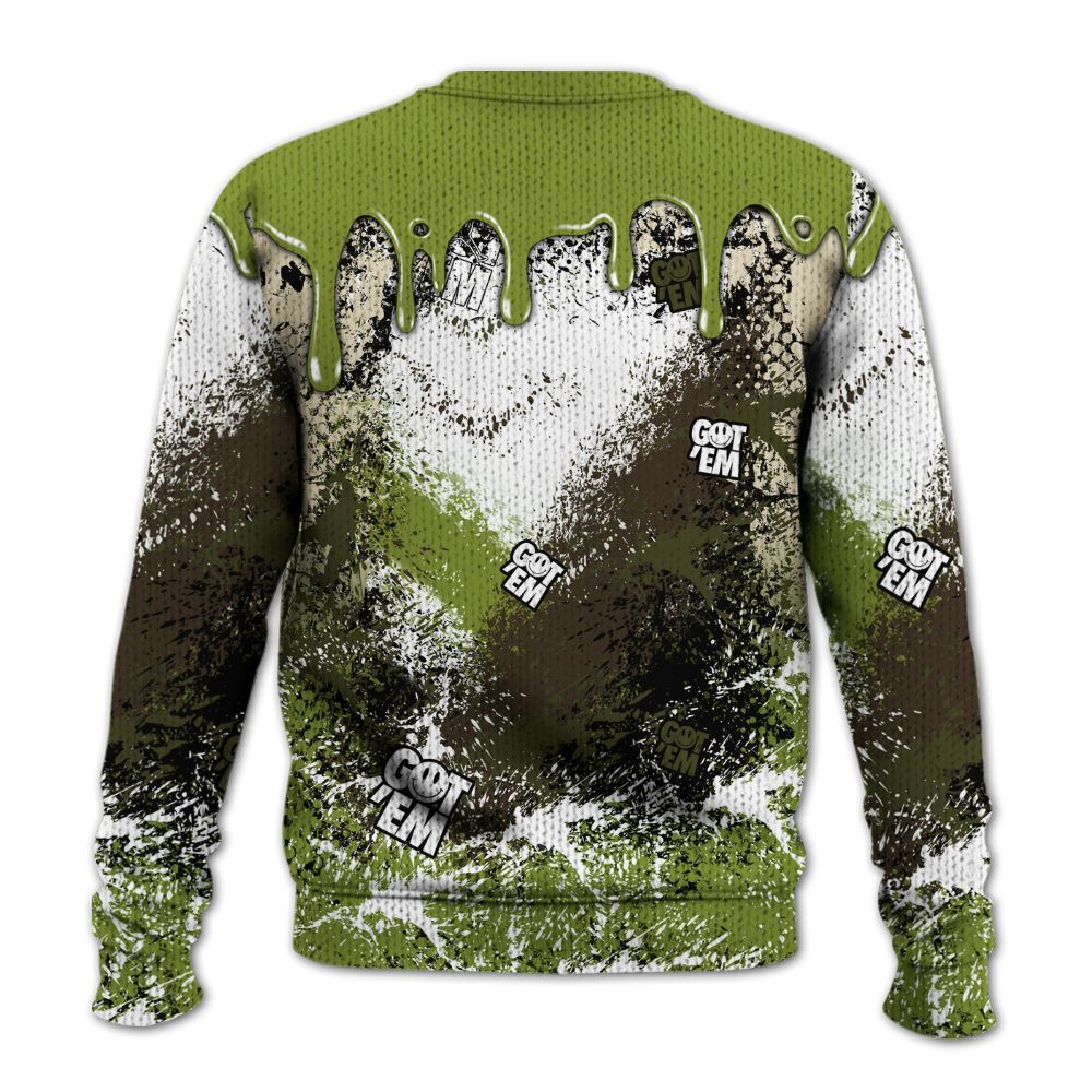 Knitted Sweater To Match SB Dunk Low Asparagus - Dripping 23 Drip