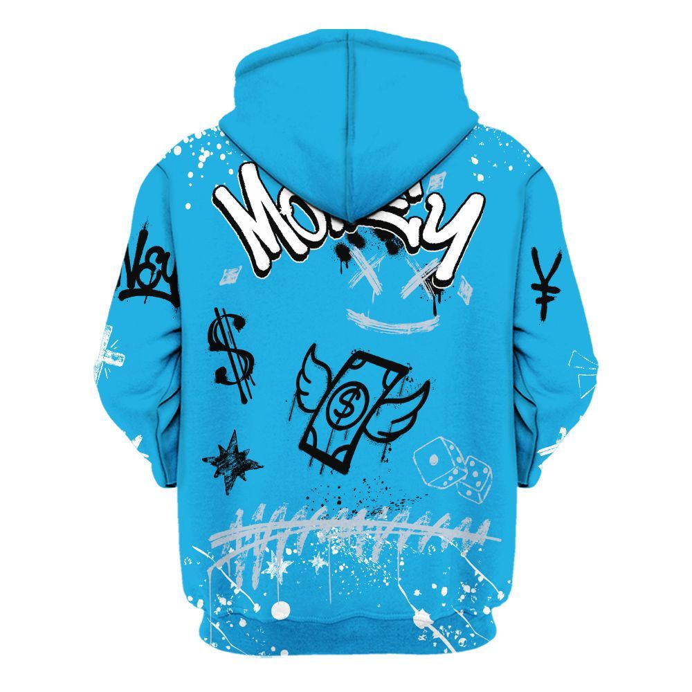 Hoodie To Match University Blue Low 2026 11s - Everybody Paid In Full Crayon All Over Print
