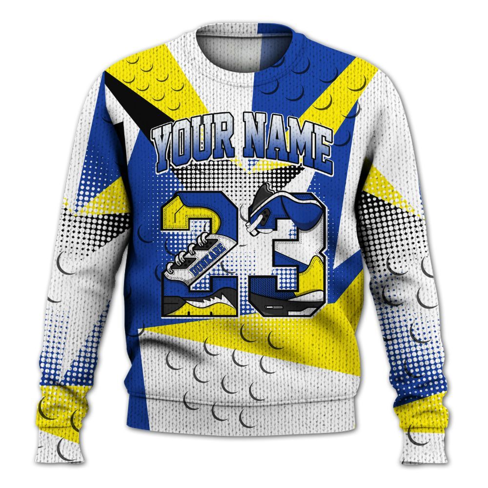 Knitted Sweater To Match Laney 14s - Poly Custom Name Number 23 5s