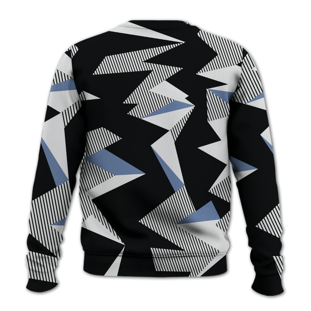 Sweatshirt To Match Mid Space Jam 1s - Geometric Camouflage Pattern All Over Print