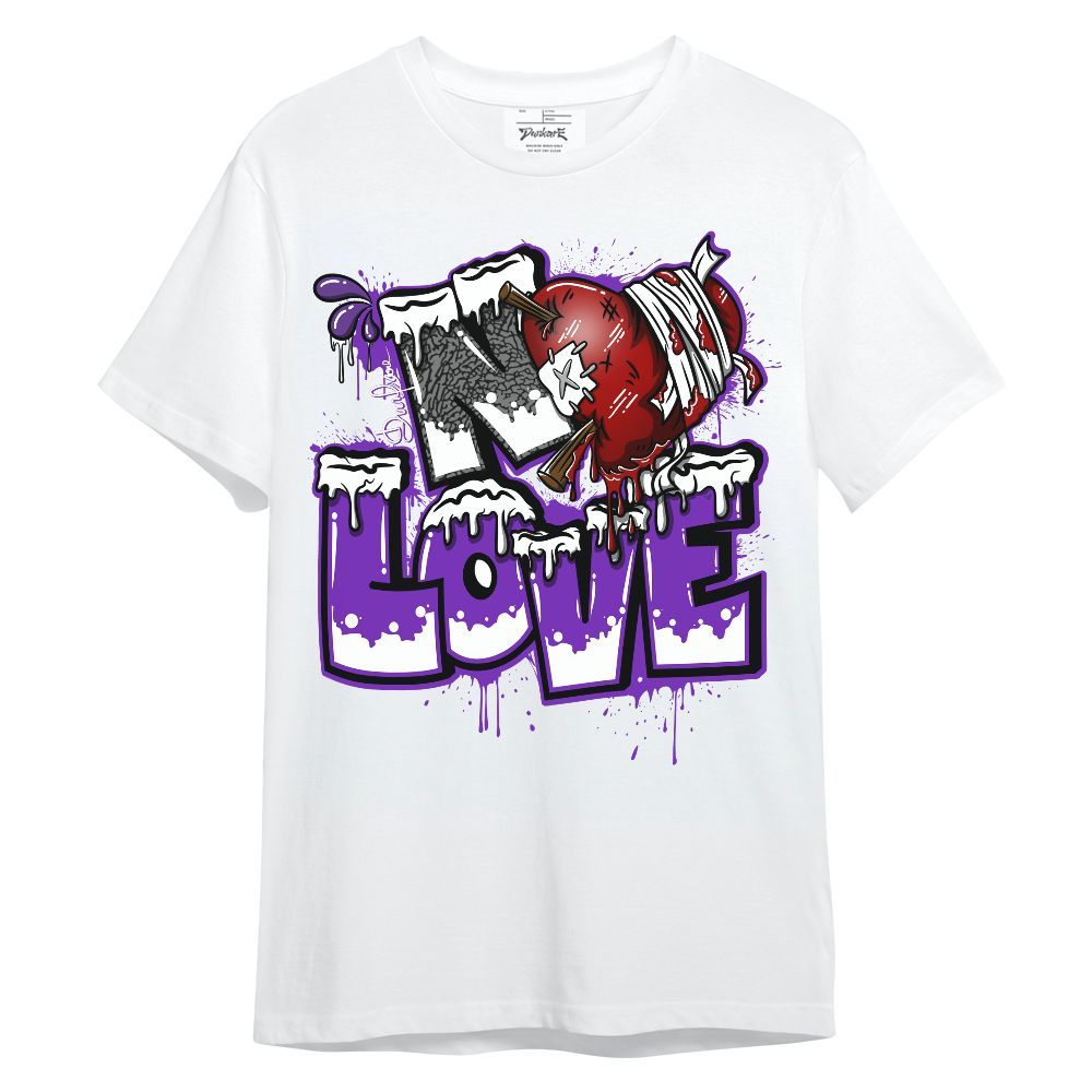 Shirt To Match Retro Dark Iris 3s - Drip No Love Streetwear Unisex Shirt
