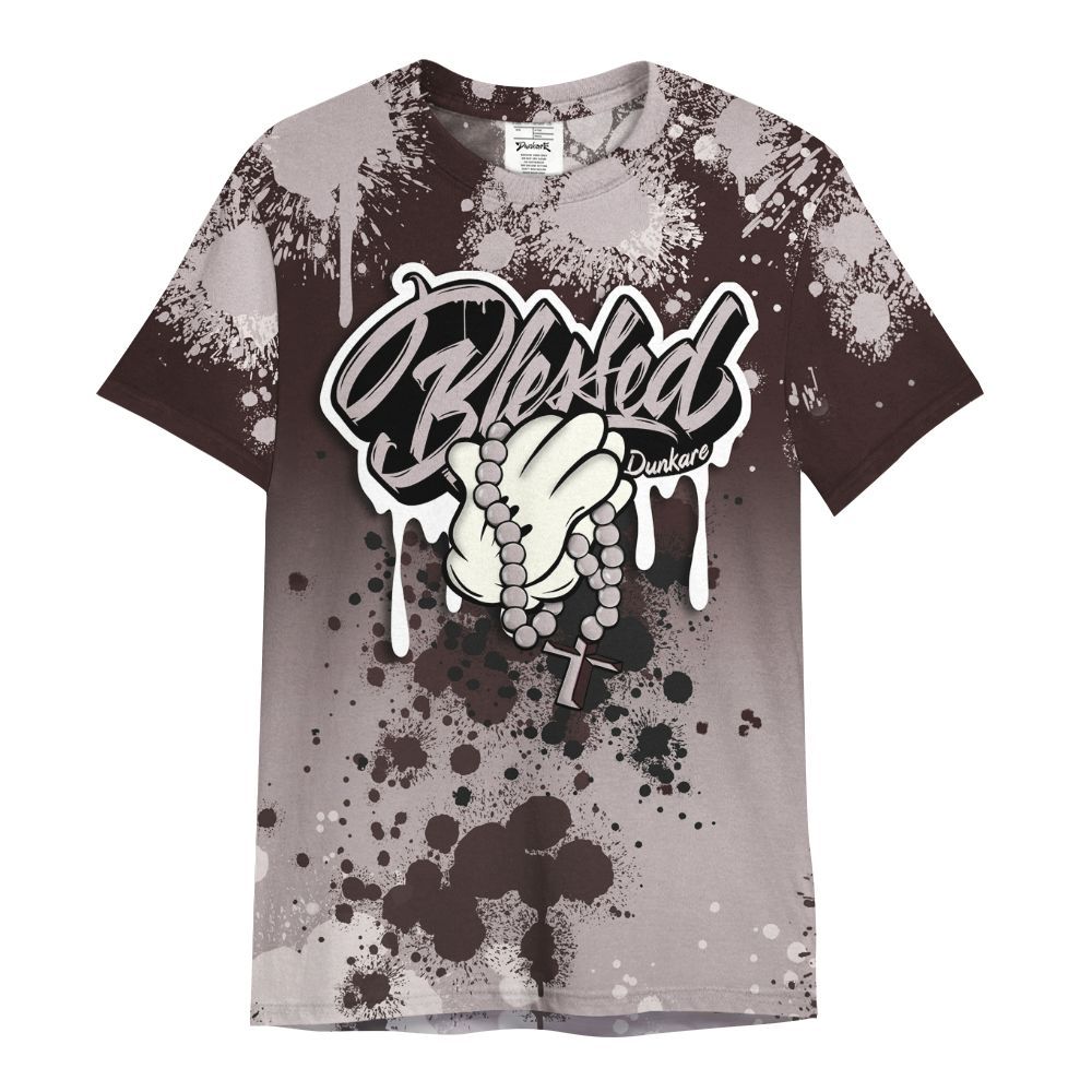 Shirt To Match AMM Air Smokey Mauve 6s - God Blessed Ink Drip All Over Print