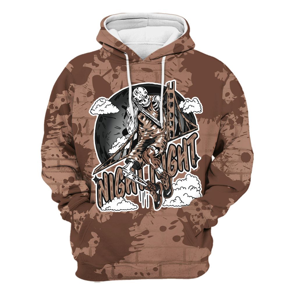 Hoodie To Match KD 4 Christmas - Seeya Skeleton Brick All Over Print