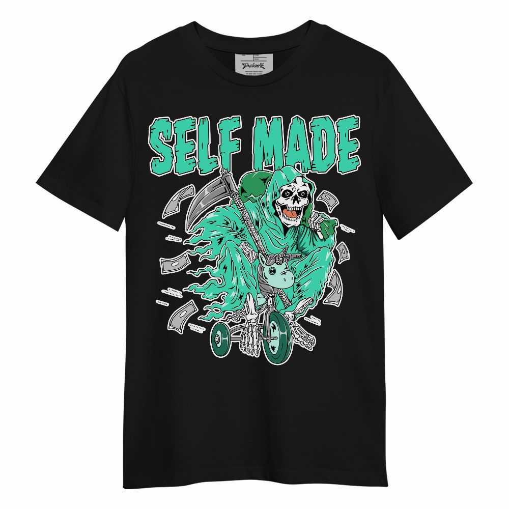 Shirt To Match Black Green Glow 3s - Self Make Skeleton Unisex Shirt