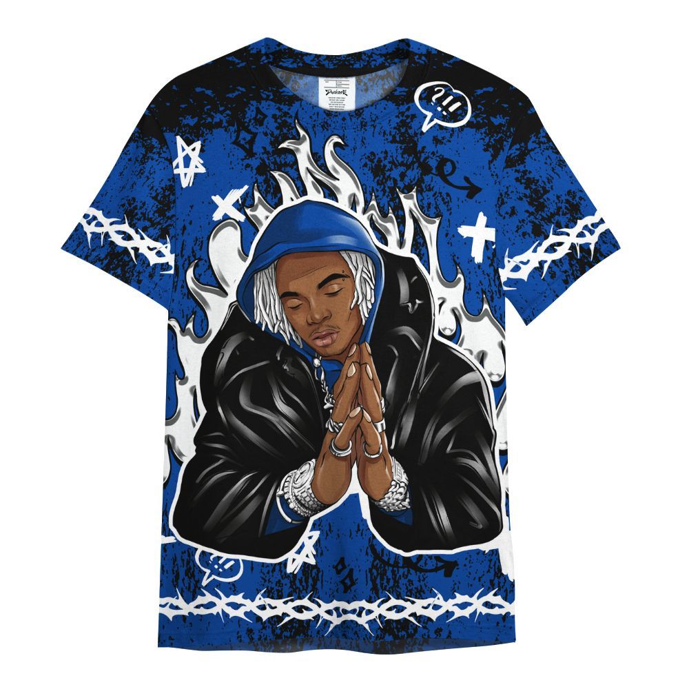 Shirt To Match Hyper Royal 12s - Trappin Unique Graphics All Over Print