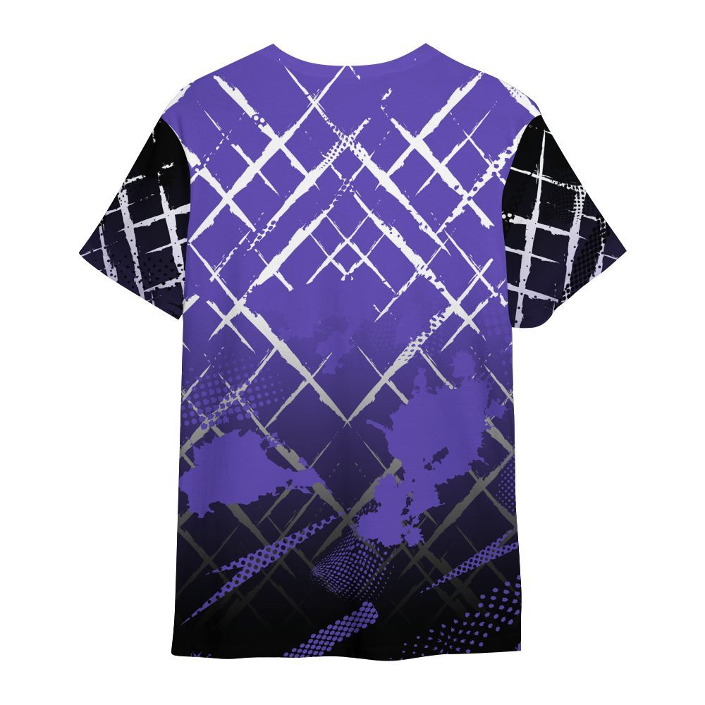 Shirt To Match Field Purple 12s - Halftone Stand Business Dripping All Over Print