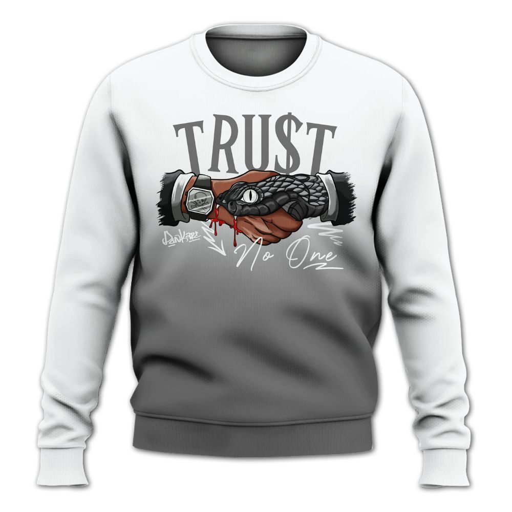 Sweatshirt To Match Retro Stealth 12s - Snake Trust No One Drip All Over Print